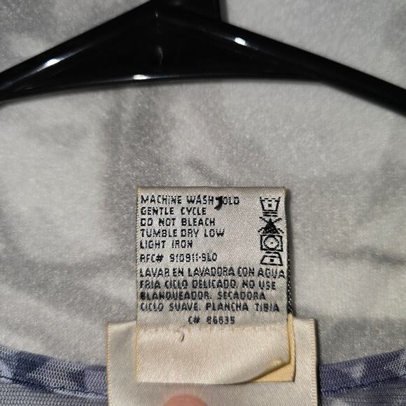 90s-Y2K Kathie Lee Collection Women's Purple Mesh Top Size L - Picture 4 of 5